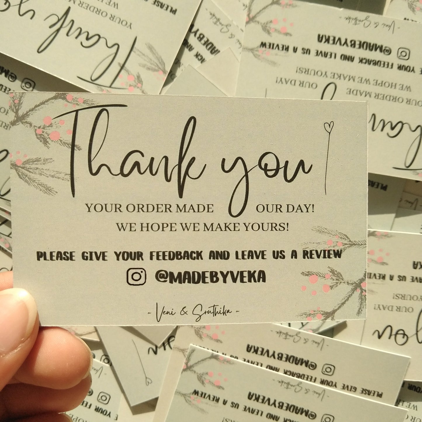 Thank you/ Business Cards