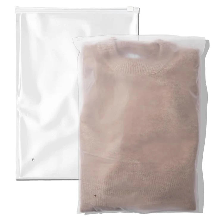 Plain Frosted Zipper Bags