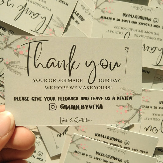 Thank you/ Business Cards