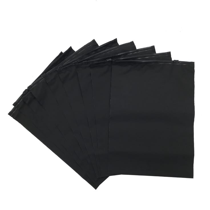 Plain Black zipper Bag