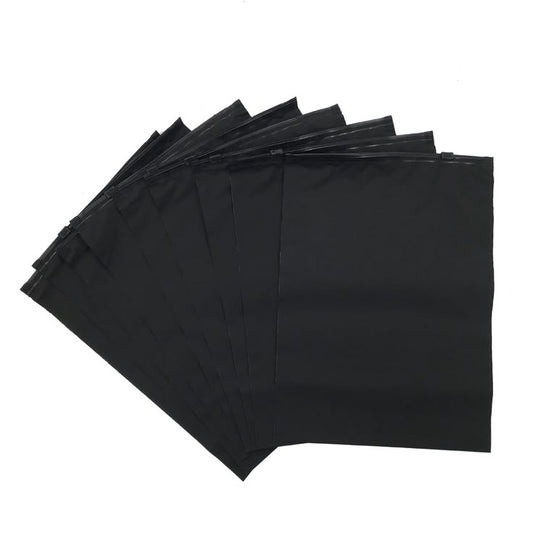 Plain Black zipper Bag