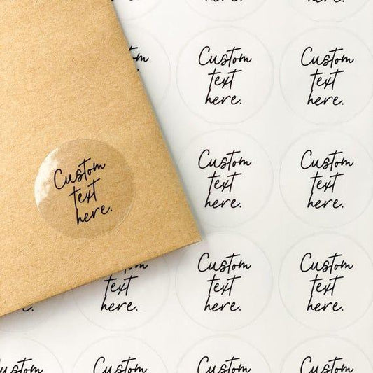 Transparent logo stickers