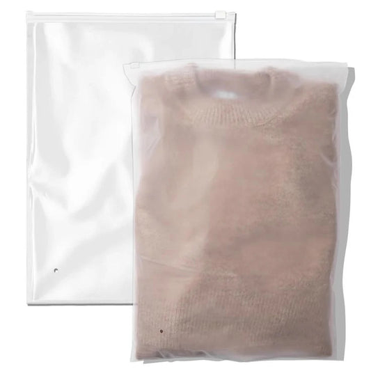 Plain Frosted Zipper Bags