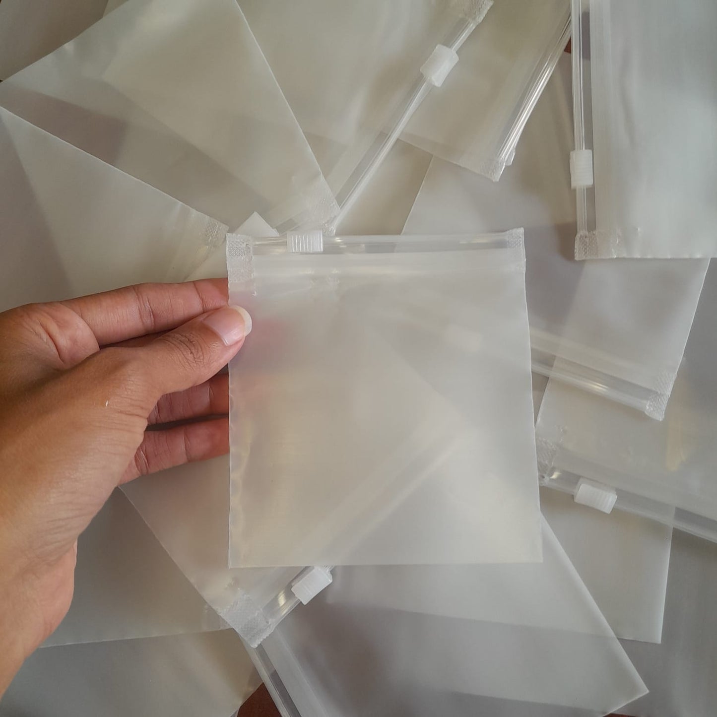 Plain Frosted jewelry pouches